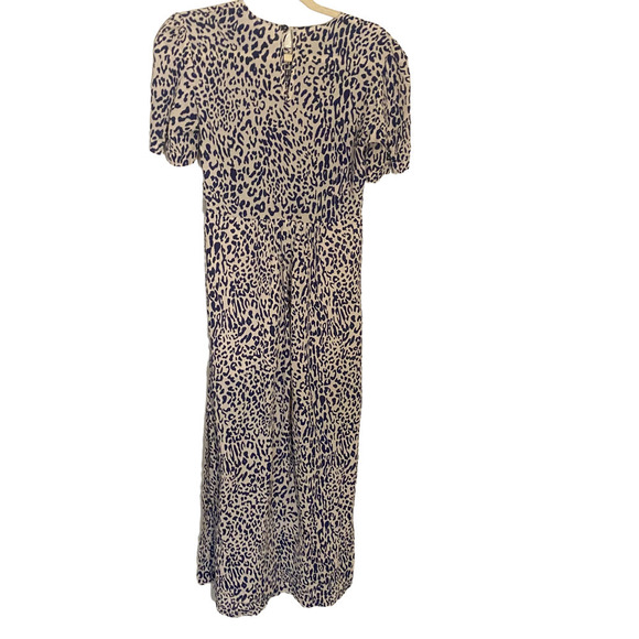 Baum Und Pferdgarten Adamaris Leopard Print Dress Silk Blend  Blue Size 2 - Picture 5 of 10